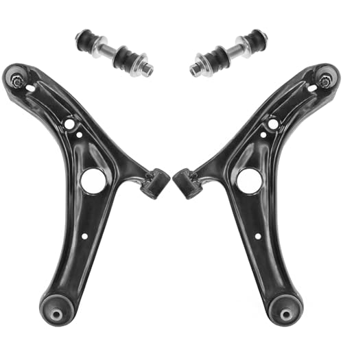 TRQ Front Suspension Kit Control Arm with Ball Joint Sway Bar Stabilizer Link Compatible with 2004-2006 Scion xA xB