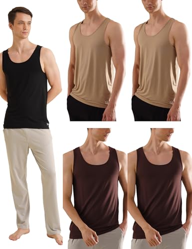 Image of DAMENSCH Neo-Skin Bamboo Blend, Round Neck, Anti-Bacterial, Thermoregulating, Shape Retaining Baniyan for Man, Soft and Sustainable Vest