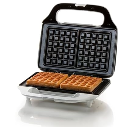 DOMO DO9133W Waffeleisen XL - Waffelautomat für quadratische XL Waffeln 5x6 cm - 900W - Weiß – Bild 5