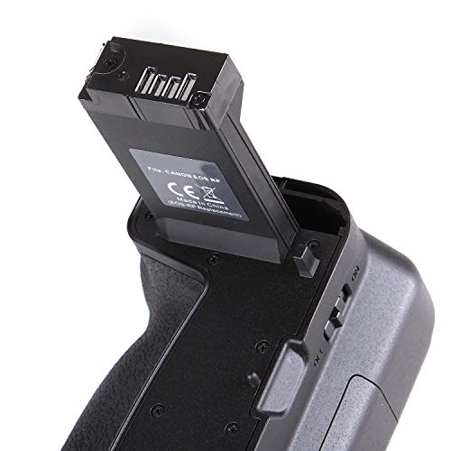 FOTGA Cabo de bateria vertical para câmera Canon EOS RP EOS-RP EOS R8 DSLR, suporte de bateria para