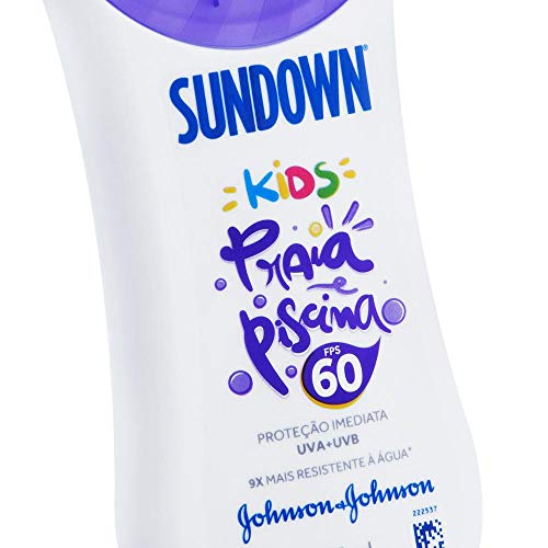Johnson's Sundown Protetor Solar Infantil Corpo E Rosto Praia E Piscina Kids Fps 60 120Ml