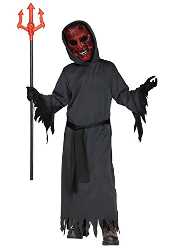 Fun World Big Boy's Smoldering Devil Costume Childrens Costume, Black, Medium