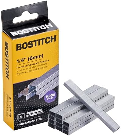 Bostitch Office Bostitch SBS1914CP Standard Staples, 1/4" Leg Length (Box of 5000)