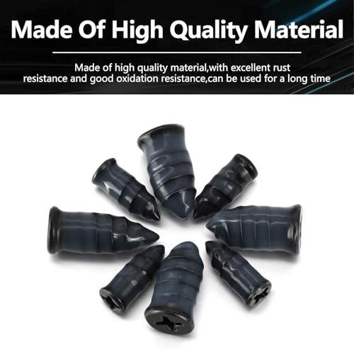 Image of 100 Pcs Tire Repair Rubber Nails,Vacuum Tire Repair Kits Spiral Rubber Screws,Fast Self-Service Tire Repair Tools kits for Car Motorcycle Bike Truck,tire plug kit (50 S+50 L)