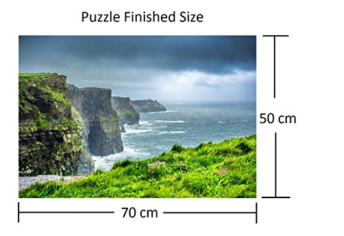 Deerbird 1000 Piece Large Jigsaw Puzzle - Cliffs Of Moher, Ireland - 1000 Piece Puzzles For Adults And Teens - Landscape Series 19.69 * 27.55 Inches #TOP1
