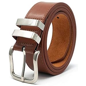 Ossi 38mm Belt with Double Loop for Men in Black, Brown or Tan