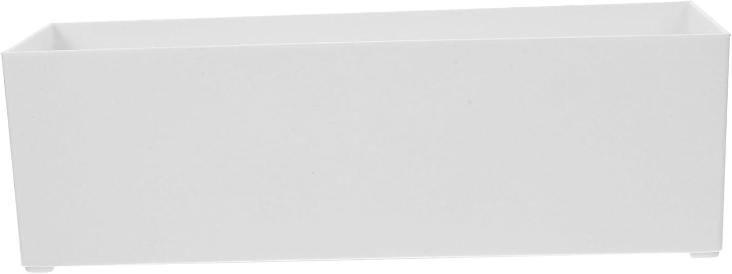 Tea Bag Organizer Desktop Box with Sugar Packet Holder, PP White