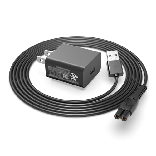 5V Fast Charger Fit for Philips Norelco One Blade 360 QP2724 QP2834 Wet&Dry Series 2000 2400 QP1924 QP4631 QP6542 QP6552 QP4530 QP1324 MG3919 MG7910 MG5910 MG9510 MG9525 for Phillips Shaver