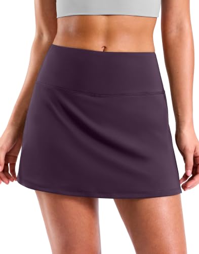 Image of SANTINY 13.5 inch /15 inch Skorts for Women with 2 Pockets High Waisted A Line Casual Pickleball Golf Skort Athletic Tennis Skirt