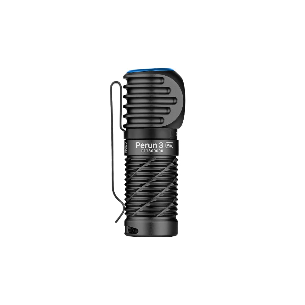 OLIGHT Perun 3 Mini Kit LED Stirnlampe 1250 Lumen wiederaufladbare Kopflampe mit 5000 mAh Ladecase, 60 Tage Akkulaufzeit, 5 Weißlicht- & 3 Rotlicht-Modi, Ideal für Camping, Angeln, Notfall Schwarz