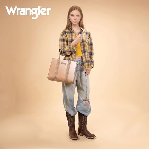 Image of Montana West x Wrangler Tote Bags Purses for Women Work Top-Handle Handbags with Strap