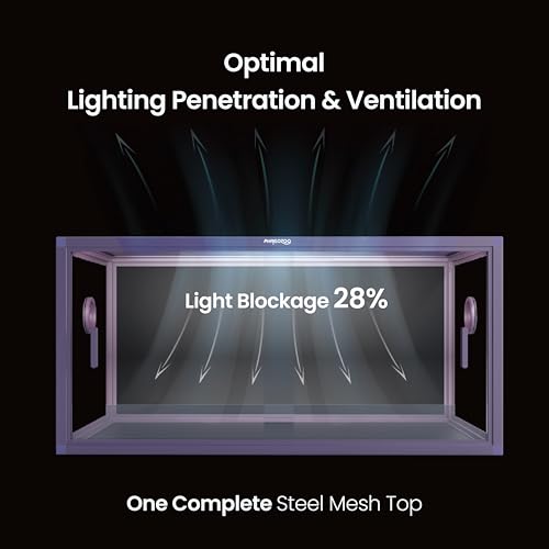 Image of Phailozoo Stackable 50 Gallon Reptile Enclosure for Gecko, Juvenile Reptile | Adding Vibrant Fun for Your Home, Anti-fingerprint Tempered Glass Door with Handles Easy to Feed & Clean