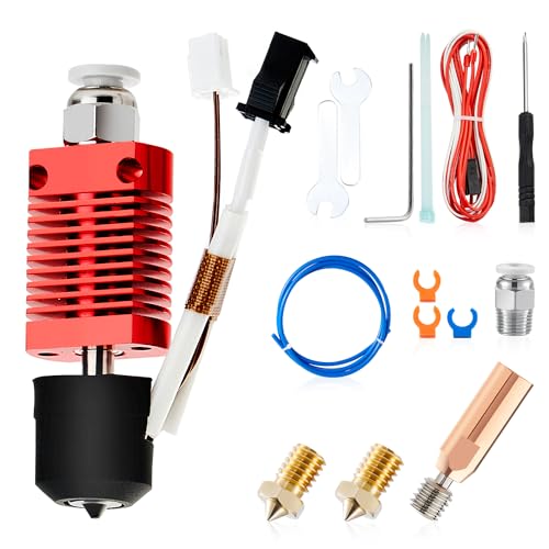 Ender 3 Hotend All-Metal Upgrade: 24V 60W CHC Hotend Ceramic Heating Core Compatible with Ender 3 V2 / Ender 3 Pro/Max/E