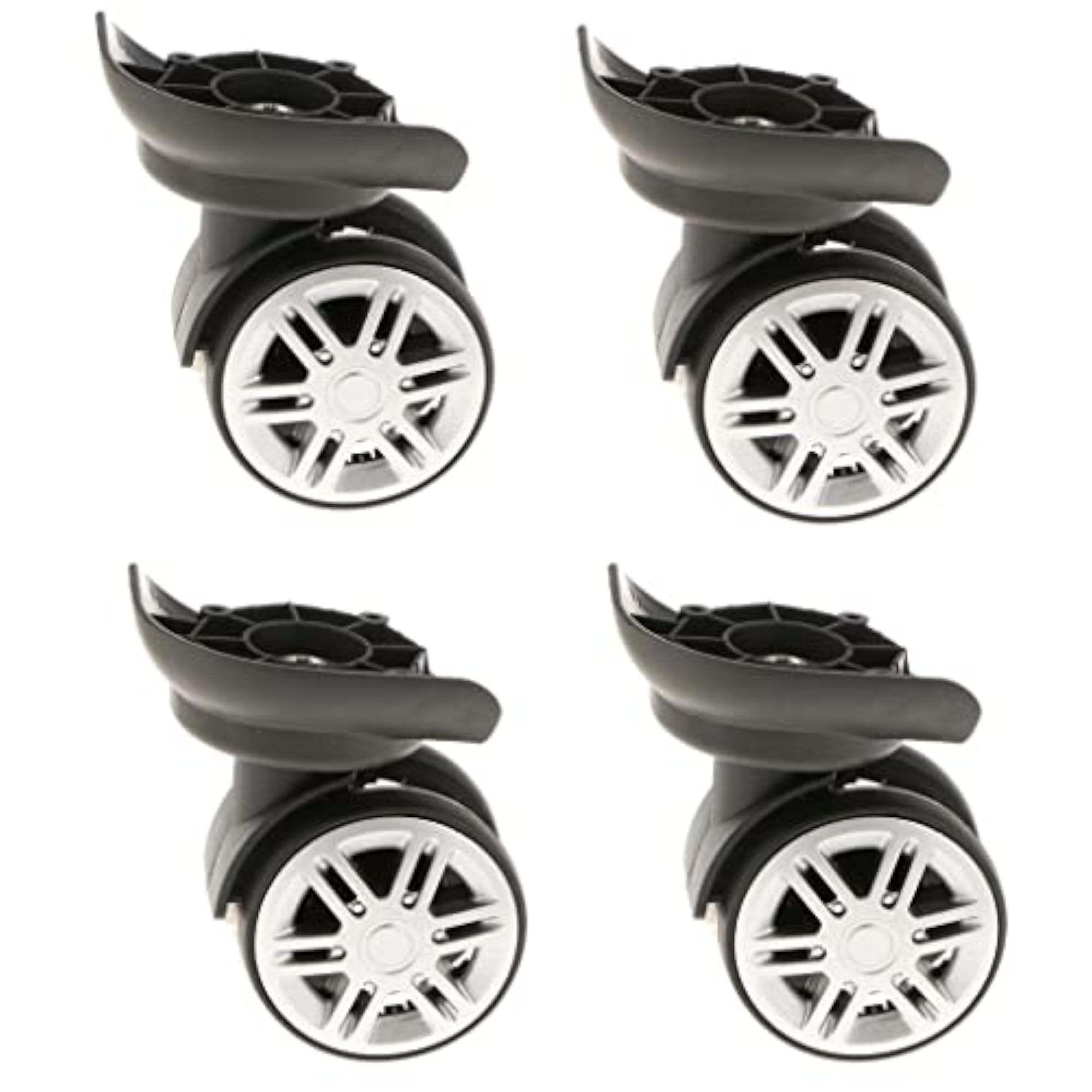 4 Pieces Replacement Travel Luggage Universal Swivel Casters
