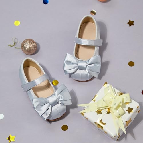 Image of GINFIVE Toddler Girls Dress Shoes Little Girls Mary Janes Ballerina Flats Shoes Toddler