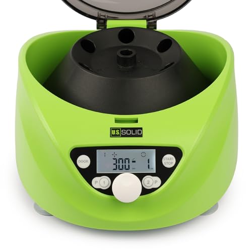 U.S. Solid Benchtop Centrifuge - 6 x 1.5-5mL/7mL/10mL/15mL, 300-5000 RPM, 2600xg RCF Desktop PRP Lab Centrifuge Machine
