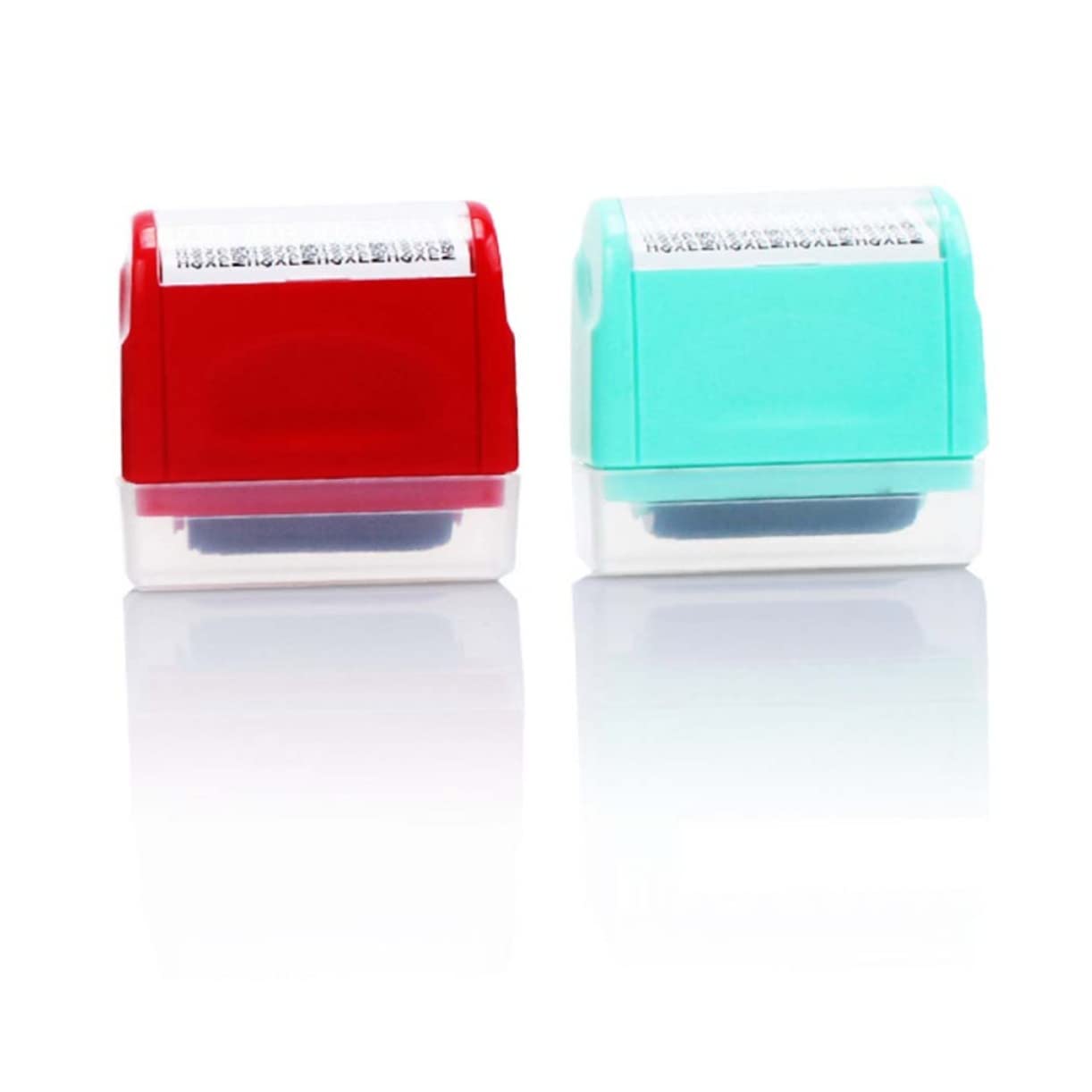 MAGICLULU 3pezzi Mini Roller Stamp Autoinchiostrante Per Protezione Privacy Stampante Messy Code Leggera e Portatile Per Ufficio e Documenti Sensibili Migliaia Di Impressioni Senza