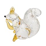 Amélioration artistique : rehaussez l'atmosphère artistique de votre maison ou de votre bureau avec cette décoration en cristal exquise, mini figurines d'écureuil, écureuils de jardin