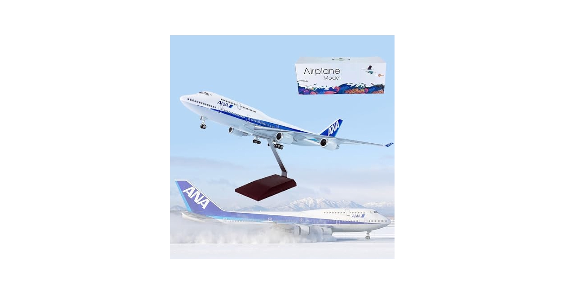 ANA Boeing 747-400 プラモデルキット 1/200 BOEING 747 -400 ANA(AllNipponAirways) プラモデル 模型