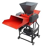WYDDDARY Hay Cutter Pulverizer 4-Blade Grass Chopper Corn Straw Cutter Pulverizer ​Crop Straw Crusher with Feed Hopper Feed Inlet and Voltage Display Screen 400-800KG/H 2.2KW 220V