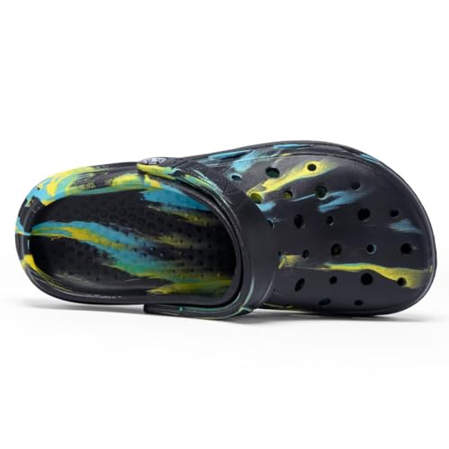 Image of Kids Boys&Girls Black Camouflage Clogs Children's Beach Shoes Classic Marbled Tie Dye Clog Little Kid