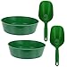Happyyami Garden Sieve and Scoop Set Plastic Mesh Screen and Shovel Kit Stackable Sifting Pan Cultivation Bucket Scoop Beach Sand Sifter Sieves Toys