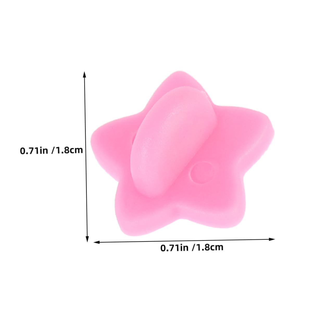 OSALADI 200Pcs Star Shape Rubber Pin Backs for Enamel Pins Butterfly Clutch Locking Caps for DIY Crafts Stylish Brooches Lapel Pins and Hat Badge Accessories