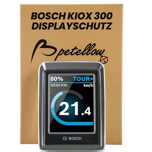 Petellow Custodia protettiva adatta per display Bosch Kiox 300 – Pellicola protettiva per display per e-bike Display Kiox 300 da graffi e urti – Trasparente