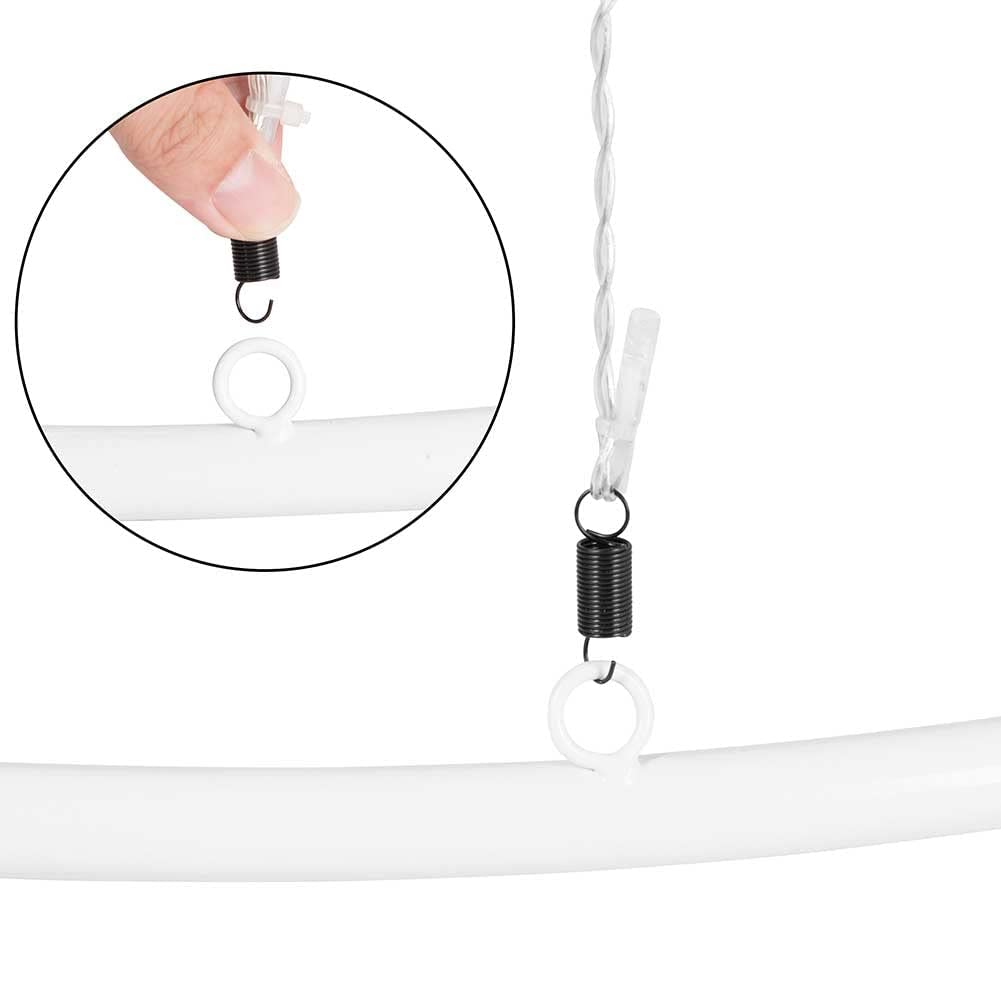 Albero di Natale Luminoso Altezza 220cm con 592 Luci 8 Giochi di Luce Struttura in Metallo Base 80cm Puntale a Stella Decorazioni Natalizie Interno Esterno IP44 (Bianco Freddo)