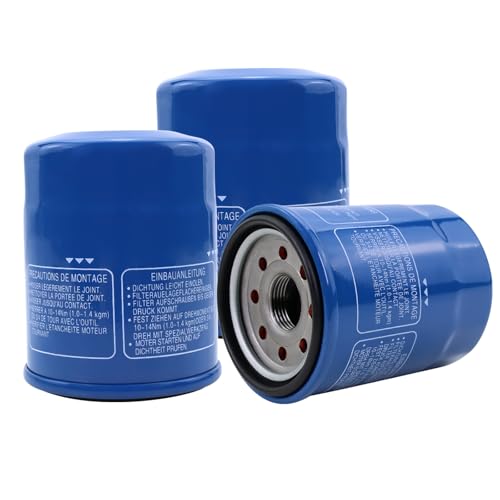 Non-OEM 15400-PLM-A02 Replacement Oil Filter 3-Pack | High Efficiency Aftermarket Compatible with Honda Accord CR-V Civic Odyssey Pilot 1983-2022 Models