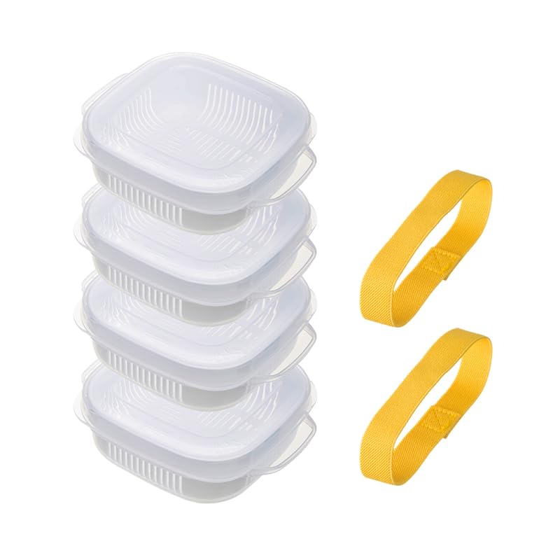 Amazon｜霜山 4個セット 冷凍ごはん容器 冷凍ご飯容器 ごはん冷凍保存