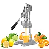 Diegimr Edelstahl Manueller Entsafter, Handpresse Orangensaftpresse für...