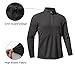 JMIERR Men's Fashion Sweatshirts Quarter-Zip Pullover Polo Comfy Warm Fleece Long Sleeve Sweatshirt, 2XL, Grey