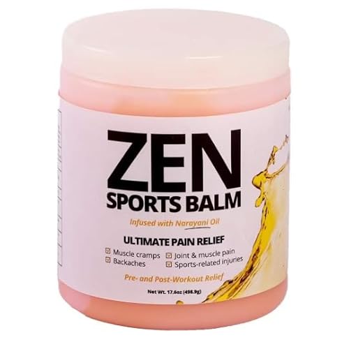 ZEN Sports Balm with Narayani Oil- Soothes Cramps, Backaches and Other Workout & Exercise Injuries, Fast-Acting - 1.1 lbs (Pack of 1)