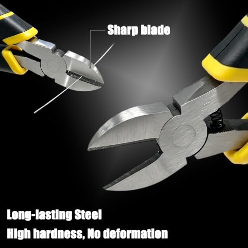 Image of Precision Wire Heavy Duty Diagonal Side Cutting Pliers. (6 inches)