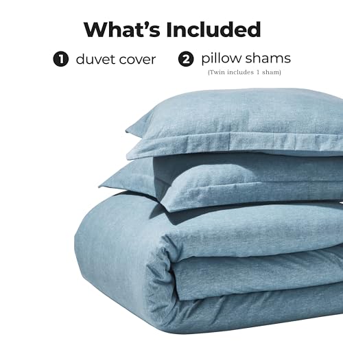Parure de lit en flanelle de coton ultra douce lit King bleu rustique - 4