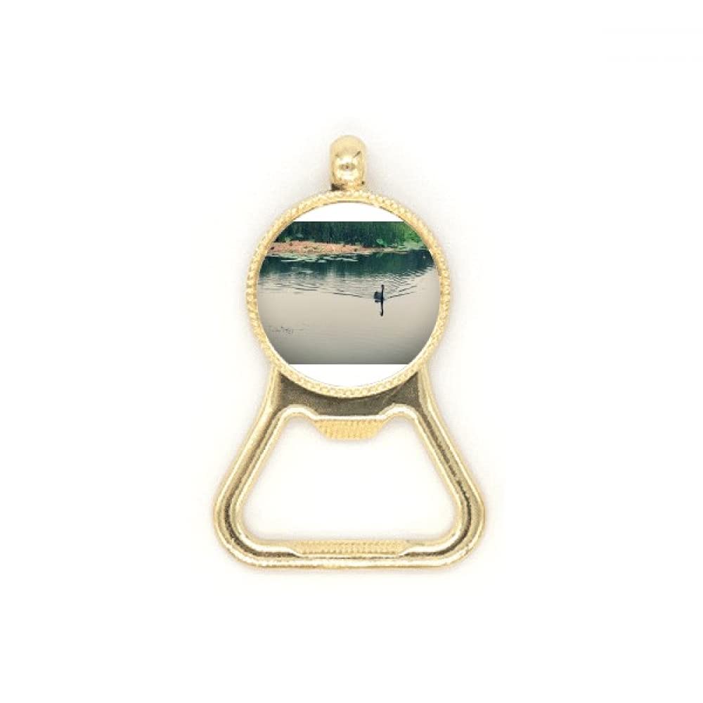 Porte-clés décapsuleur acier inoxydable idée cadeau photographe de canards