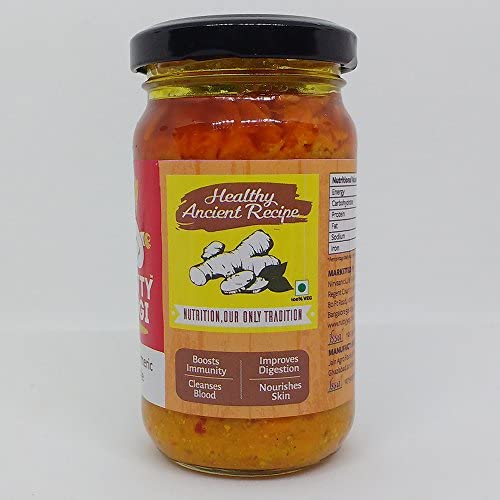 Nutty Yogi Raw Turmeric Pickle 200 gm, Haldi 1