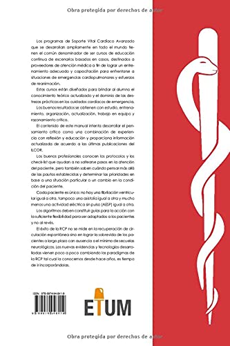 ACLS Advanced Cardiac Life Support 2020: Manual del curso Soporte Vital Cardíaco Avanzado (Spanish E