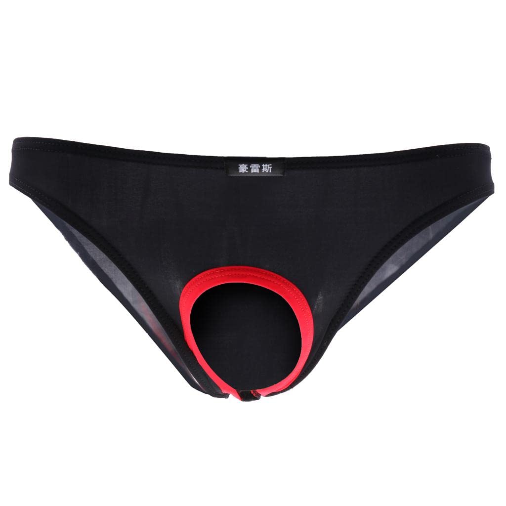 Mens Spandex Bikini Briefs Underpants Open Front Pants M Black | Clothing Shoes & Accessories | Mens Clothing | Underwear | 1 x Mens Open Brief Underwear-image-49