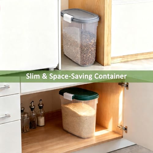 Rice Storage Container 15-20 Lbs, Tall Flour Bin Container with Scoop, Cup by WBKTOOL - Image 6