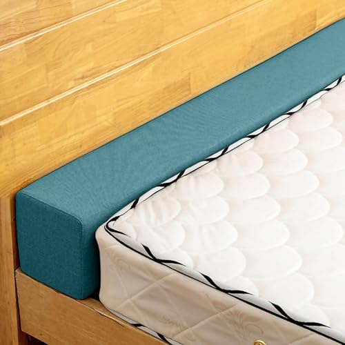 ThinMay Mattress Extender for Twin/Twin XL/Queen/King Bed Bed Gap/Space/Crack Filler Between Headboard and Mattress or Wall High-Density Foam with Removable Cover(Dark Blue-LxWxH-39 * 4 * 8in)