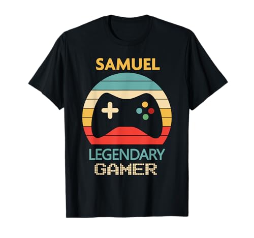 Samuel Name Gift - Personalised Legendary Gamer T-Shirt