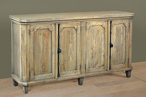 Sunset-Trading-Cottage-71-Panel-Door-Credenza-Driftwood-Brown-Solid-Wood-Fully-Assembled-Cabinet-Sideboard Sunset Trading Cottage 71 Panel Door Credenza Driftwood Brown Solid Wood Fully Assembled Cabinet Sideboard