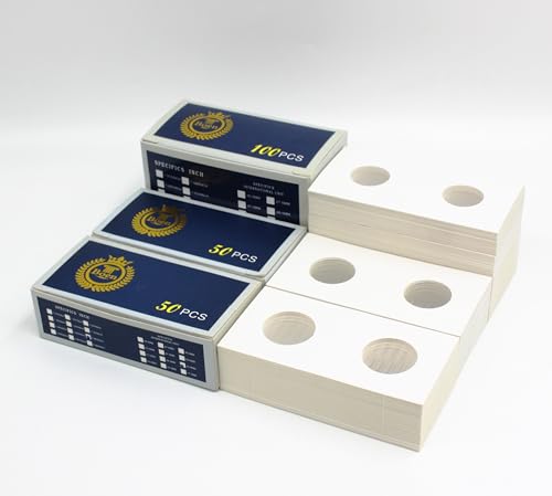 Boen 200Pcs Coin Flips 3 Assorted Sizes Professional Coin Holders