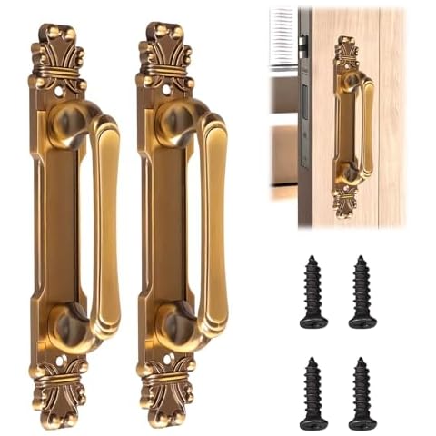 mumisuto Antique Zinc Alloy Door Pull Handle Set Cover