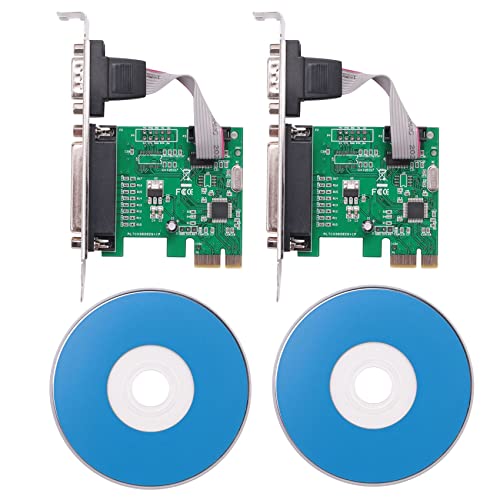 PENGY 2X Puerto Serie Rs232-232 Puerto Paralelo Impresora y Db25 a PCI-E PCI Convertidor Adaptador