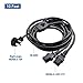 Cable Matters Computer Power Cord Splitter (NEMA 5-15P to 2X IEC C13) - 10 Feet