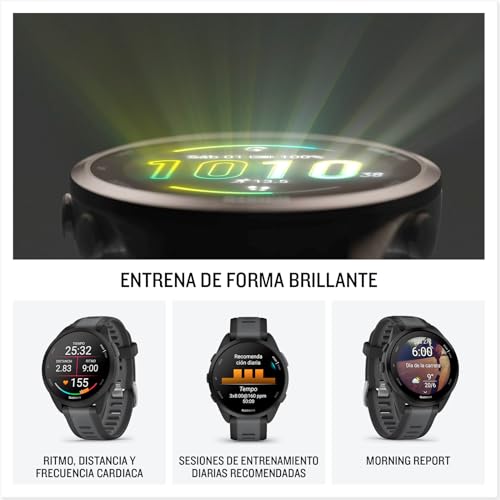 Miniatura 2 de Garmin Forerunner 165, Reloj Inteligente para Correr con GPS, Negro