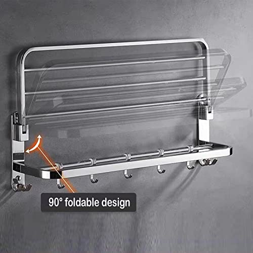 Porte-serviettes mural en acier inoxydable style hôtel élégant et durable 60 cm